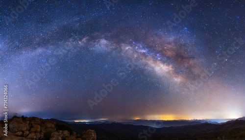 panorama milky way galaxy with stars and space dust in the unive © Heaven