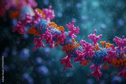 3D Cartoon Model of Anthrax Protective Antigen AI Generated