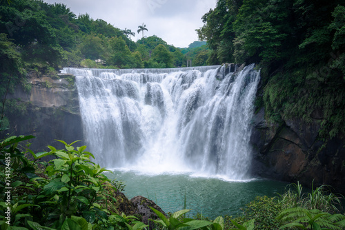 Shifen Waterfall in Pingxi District, New Taipei City.