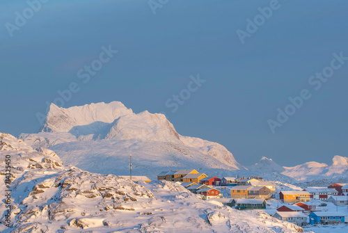 Sermitsiaq mountain in the beautiful afternoon sun