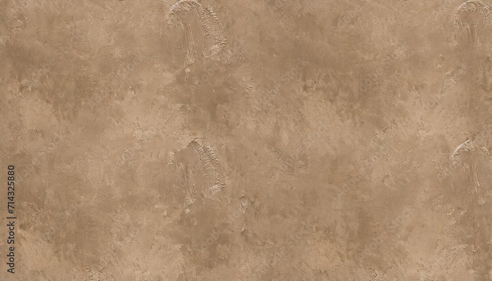 seamless faux plaster sponge painting fresco limewash concrete or cement inspired rustic accent wall background texture abstract painted stucco wallpaper pattern neutral earthy warm taupe brown - obrazy, fototapety, plakaty 