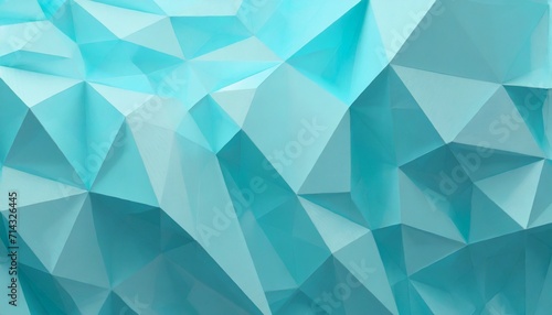 light blue polygonal geometric 3d surface