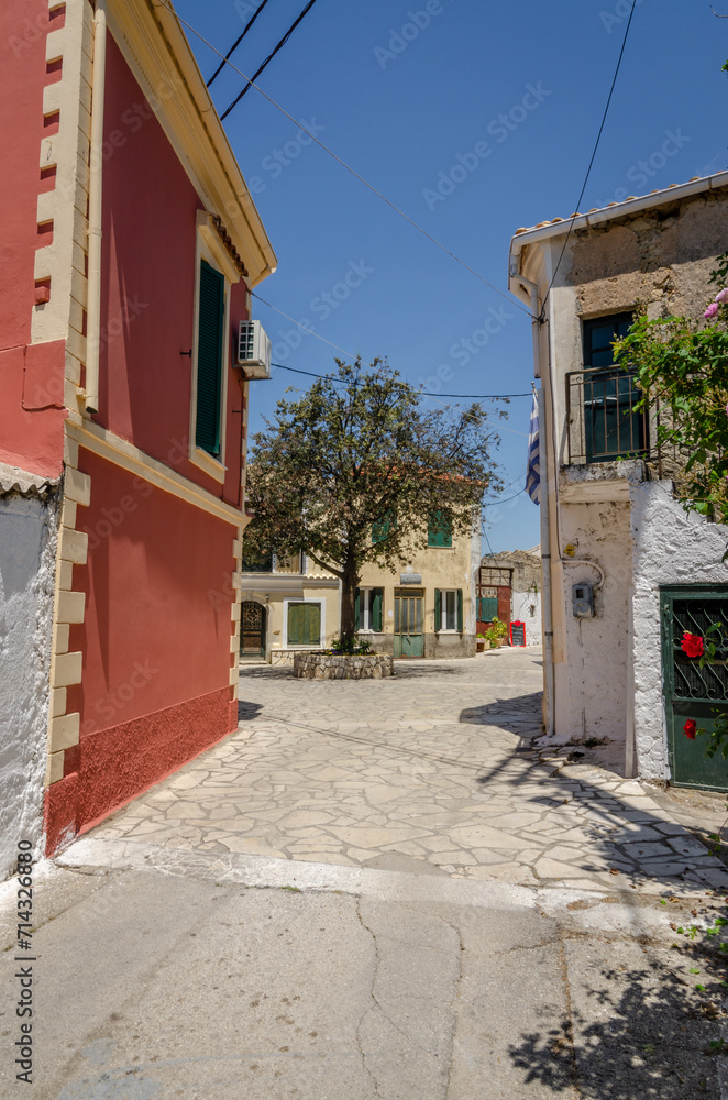 Main esplanade frontage in town of Corfu (Kerkyra), Corfu island, Greek Islands, Greece, Europe