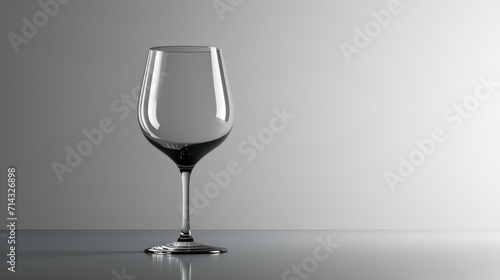  a close up of a wine glass on a table with a white wall behind it and a reflection of the wine glass on the table in the middle of the glass.