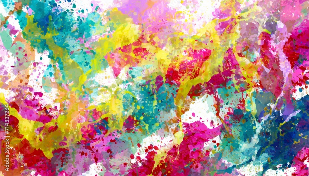 abstract background with multicolor fluid paint colored bright background