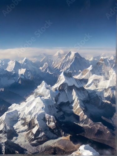 snow covered mountains