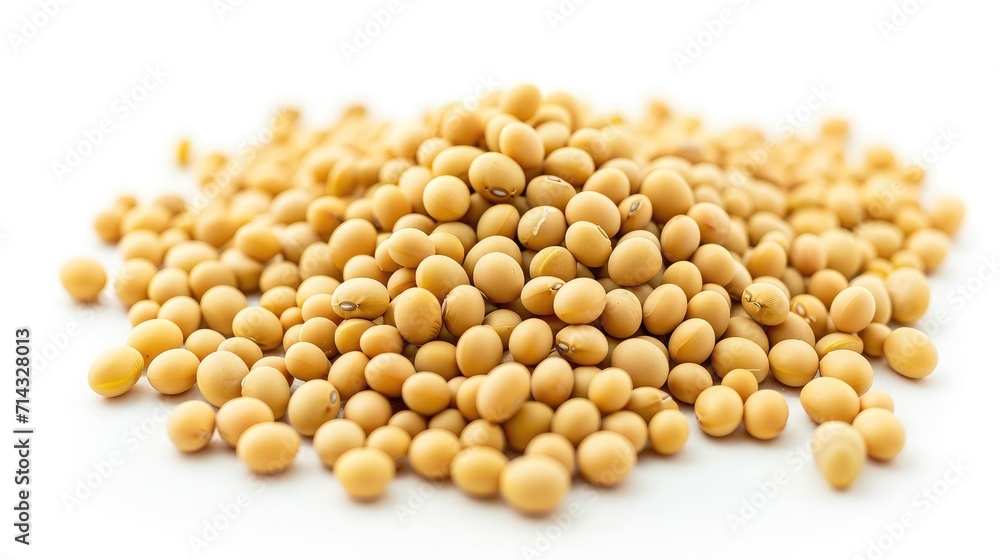 Soybean on isolated white background. Soybean on isolated white background.