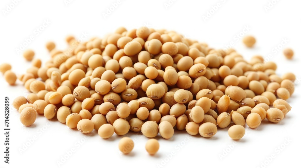 Soybean on isolated white background. Soybean on isolated white background.