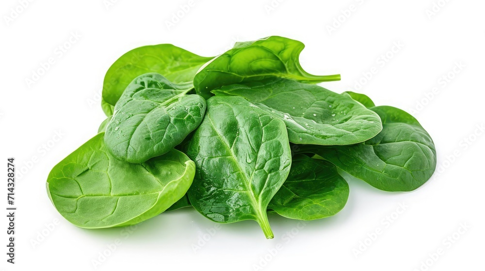 Spinach on isolated white background. Spinach on isolated white background.