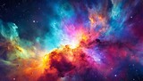 colorful space galaxy cloud nebula stary night cosmos universe science astronomy supernova background wallpaper 