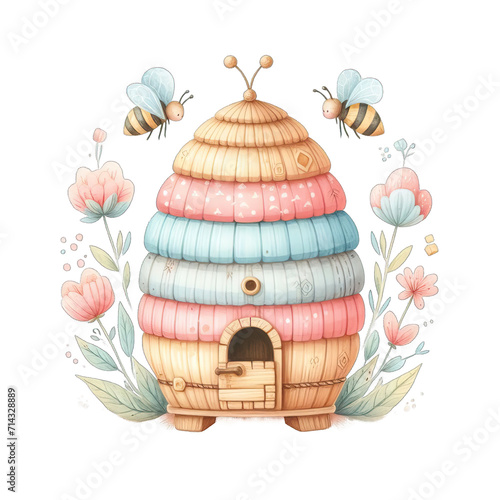 Chibi Illustration Cute Kawaii Bee Abeille Mignon © Antoine