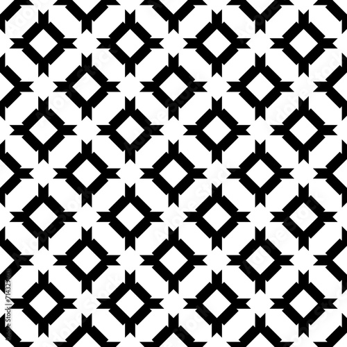 Seamless pattern. Figures ornament. Ethnic wallpaper. Mosaics background. Crosses motif. Folk image. Cross shapes backdrop. Digital paper, web design, textile print, abstract illustration. Vector art.