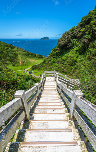Wangyougu Trail is a scenic trails in northern Taiwan, Keelung City. photo