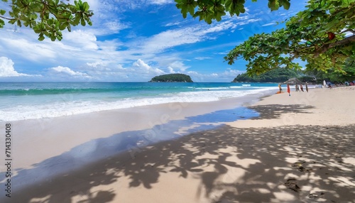 beach in summer season at beach phuket thailand concept travel and tour empty beach is famous tourist destination at andaman sea