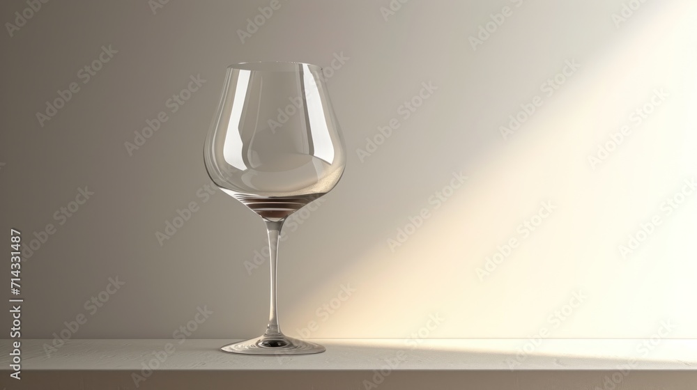 a wine glass sitting on a table with a shadow of the wine glass on top of the table and the wine glass in front of the glass is half empty. a wine glass sitting on a table with a shadow of the wine glass on top of the table and the wine glass in front of the glass is half empty.