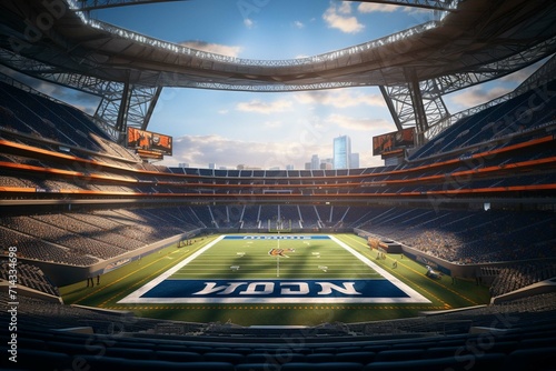 Show me a picture of Allegiant Stadium, where Super Bowl LVIII will be held photography