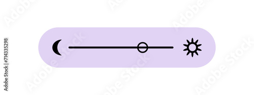 Brightness Level Slider Control – Design concept for mobile apps and websites