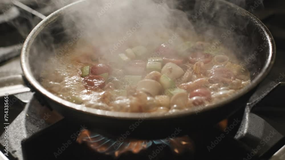 Cooking a Hearty Stew on a Gas Stove Cooking a Hearty Stew on a Gas Stove