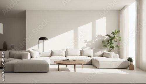 Modern living room - minimal and clean © IDEAL GREEN