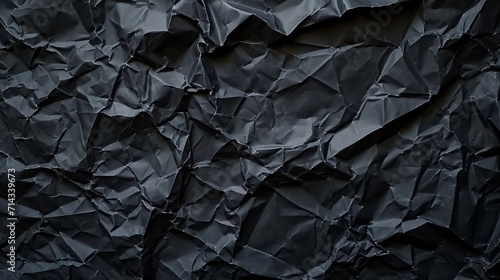 Black Crumpled Paper Background for Contemporary Design Projects
