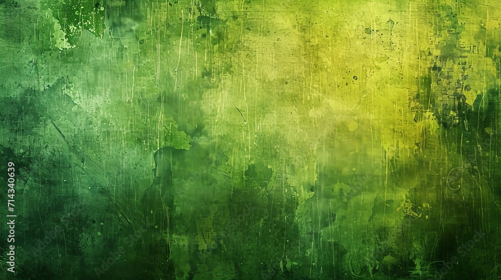 Green background with grunge texture - obrazy, fototapety, plakaty 