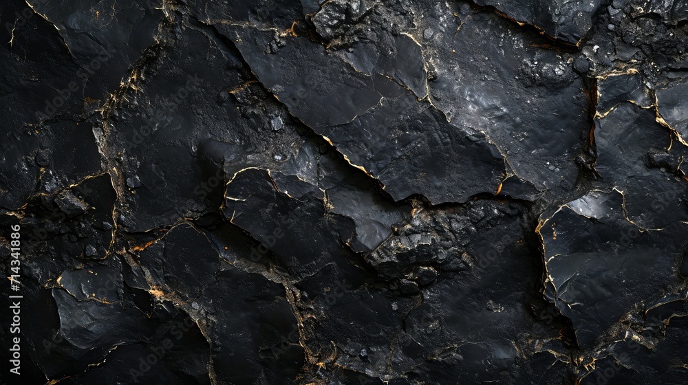 Obsidian background with grunge texture