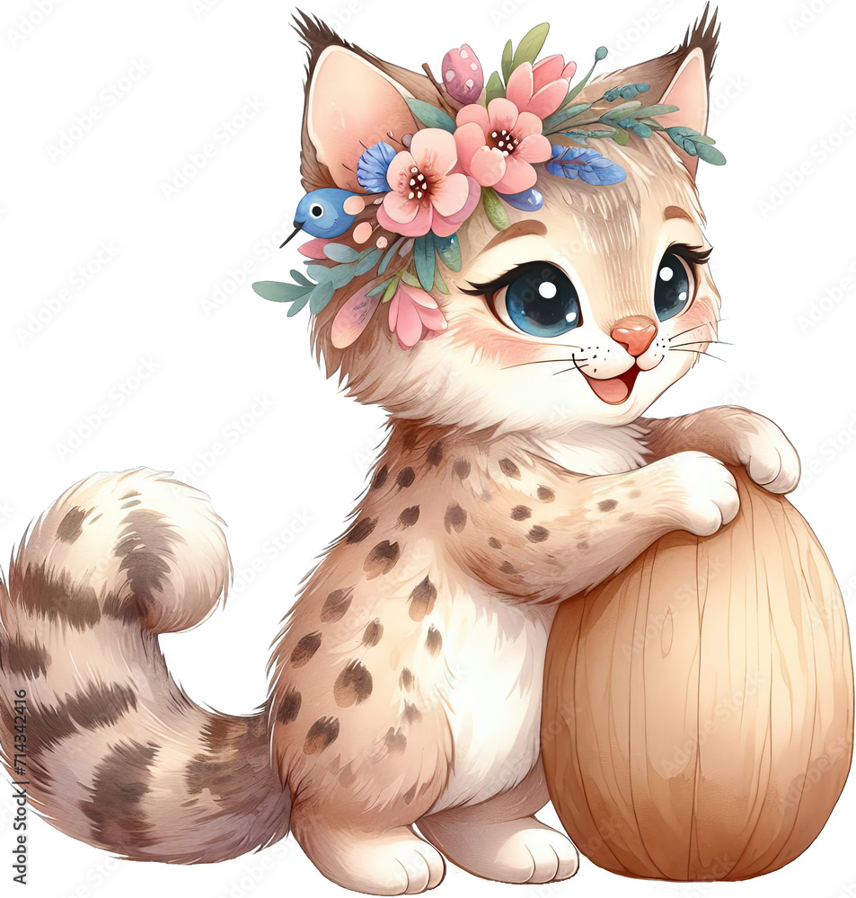 Obraz premium Cute Animal Of The Enchanted Forest