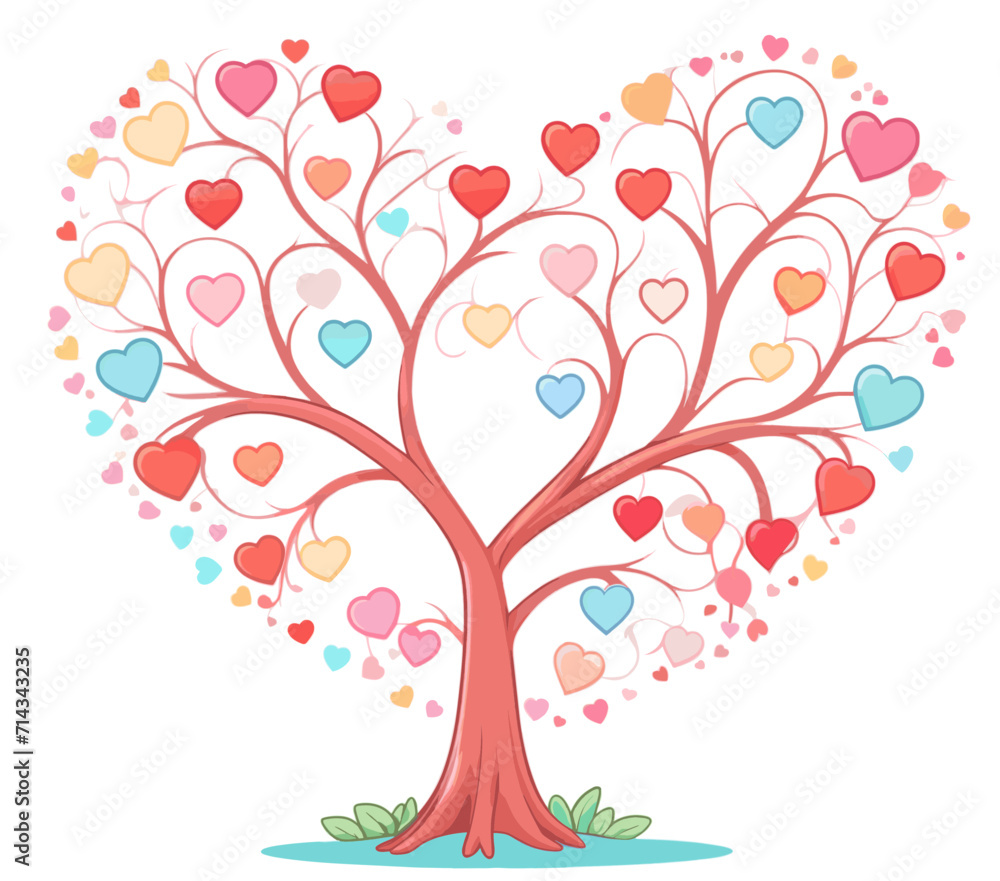 Fototapeta premium Valentine Love clipart