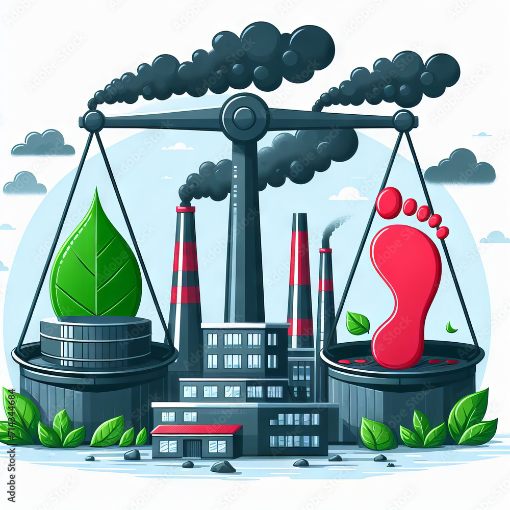 Illustration of carbon offset