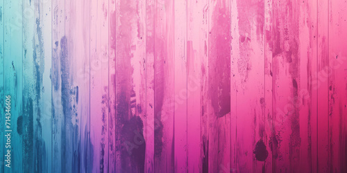 Dripping paint in pink and blue gradient on a wall background.