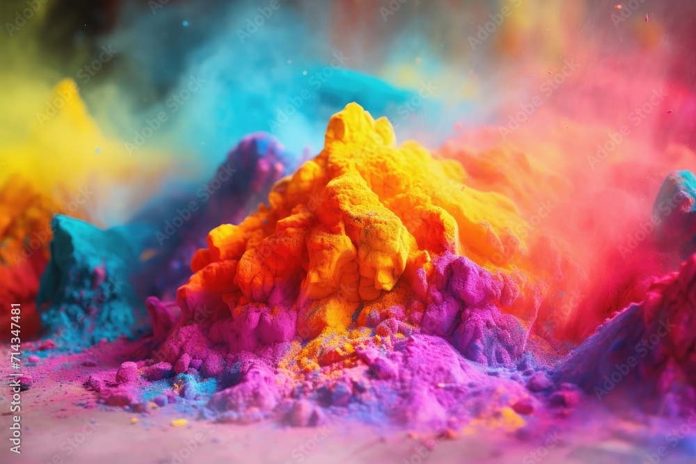 Background image of the colorful Indian Holi festival.