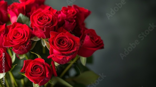 Roses on neutral background