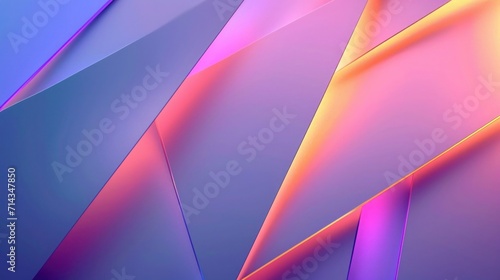 abstract purple and pink neon background with lines, banner, , A decorative array of sharp angular lines and rectangles in a cool to warm color spectrum..