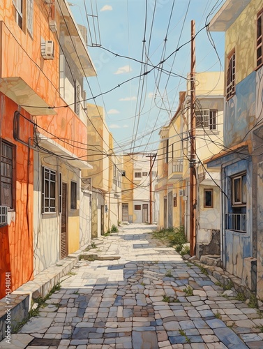 European Street Scenes  Nostalgic Field Painting and Grecian Grids Glimpsed