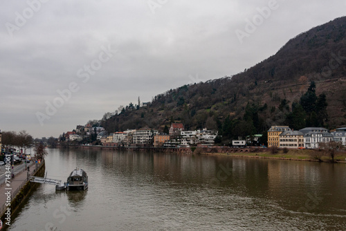 River Neckar, Heidelberg, Baden-Württemberg, Germany