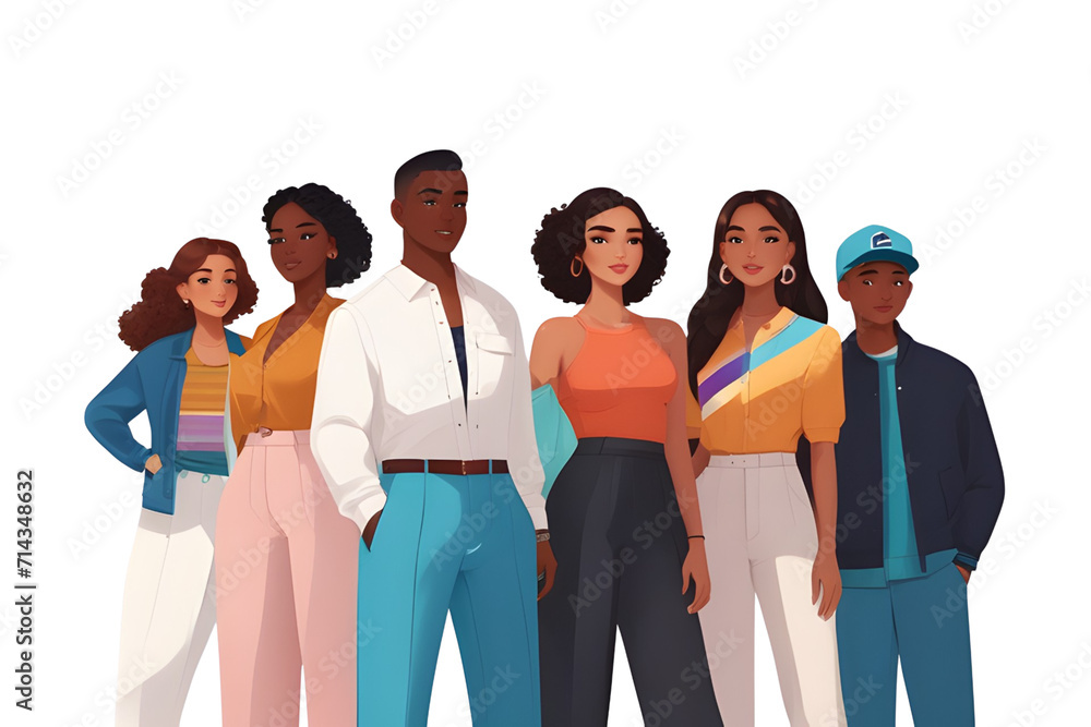 Illustration of the Diversity of Young People's Associations Png Transparent Background Illustration of the Diversity of Young People's Associations Png Transparent Background