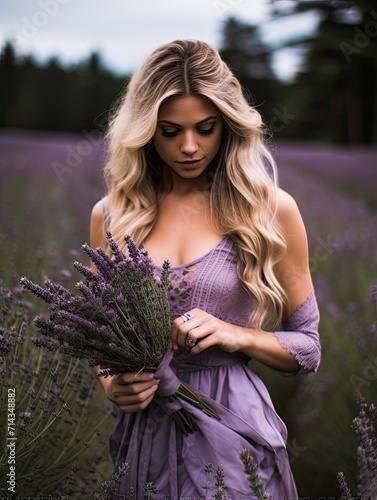 Old-world Lavender Field Portraits: A Country Bouquet of Scent