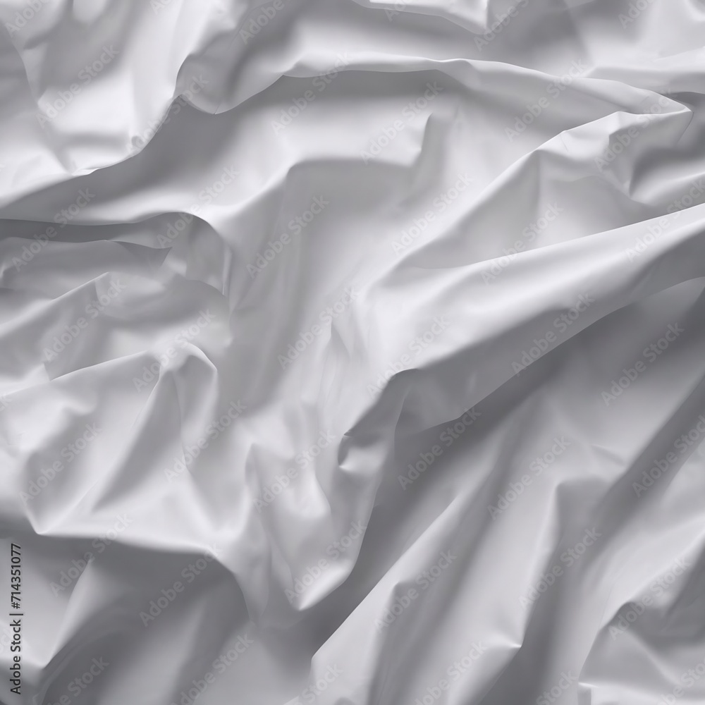 Obraz premium Crumpled white paperboard