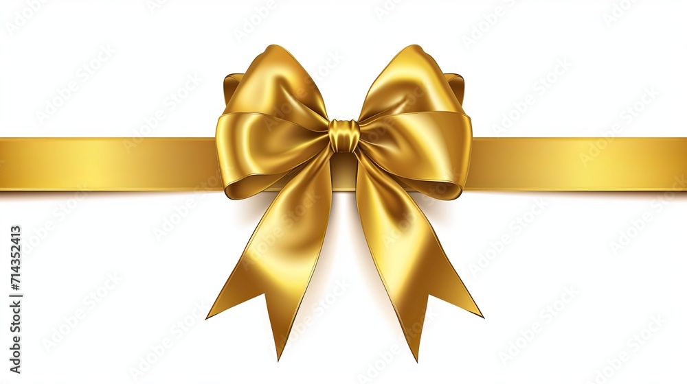 Yellow ribbon on white background Yellow ribbon on white background