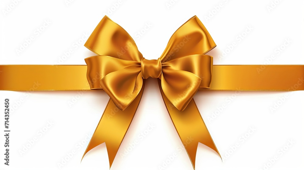 Yellow ribbon on white background Yellow ribbon on white background