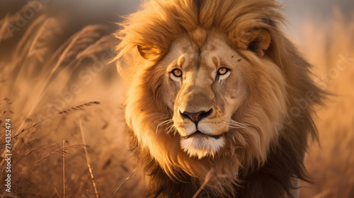 portrait of a lion