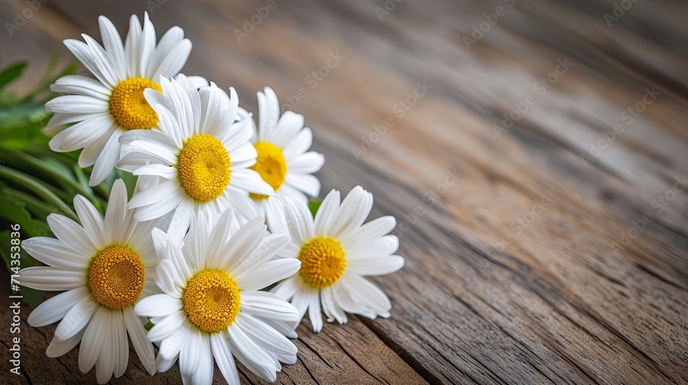 Obraz premium Daisies on a neutral background