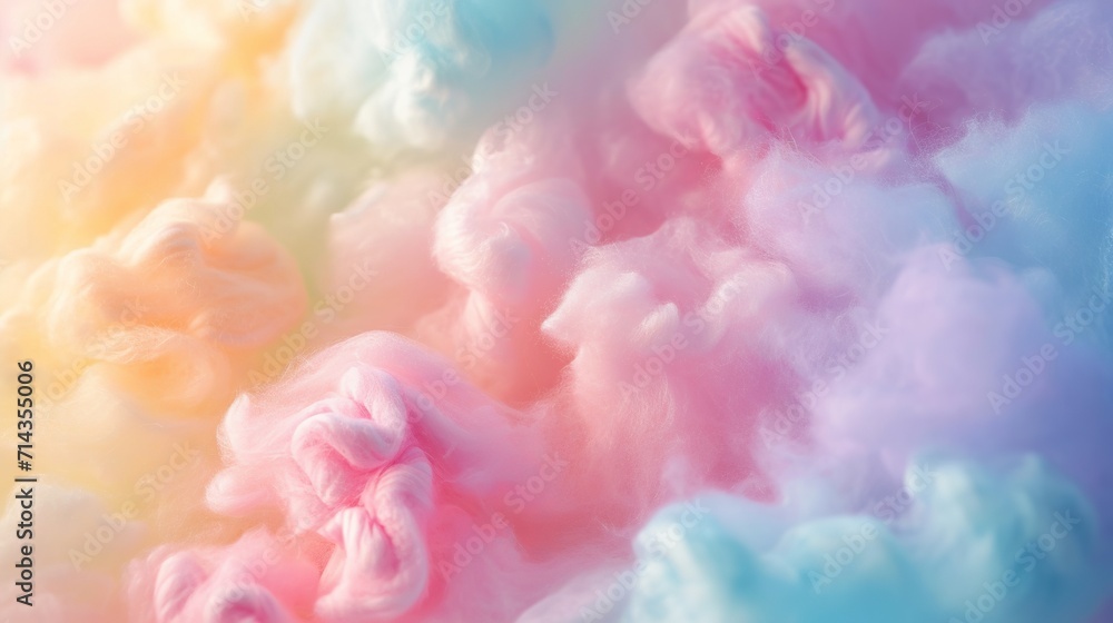 Fototapeta premium Cotton candy background