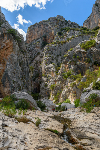 Canyon of Gorropu in the Supramonte of Urzulei in east Sardinia