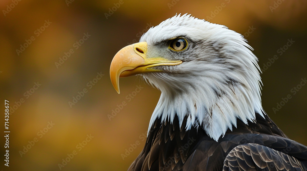 Bald eagle, closeup. A closeup of a (bald ) sea eagle. AI Generative Bald eagle, closeup. A closeup of a (bald ) sea eagle. AI Generative