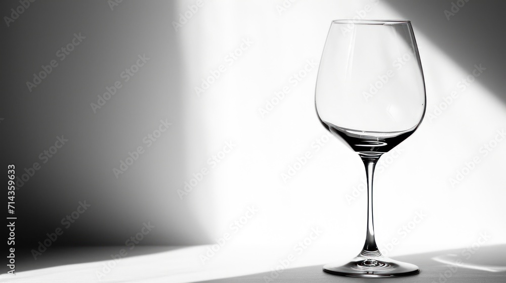 a black and white photo of a wine glass with a light shining on the side of the glass and the shadow of the wine glass on the wall behind it. a black and white photo of a wine glass with a light shining on the side of the glass and the shadow of the wine glass on the wall behind it.