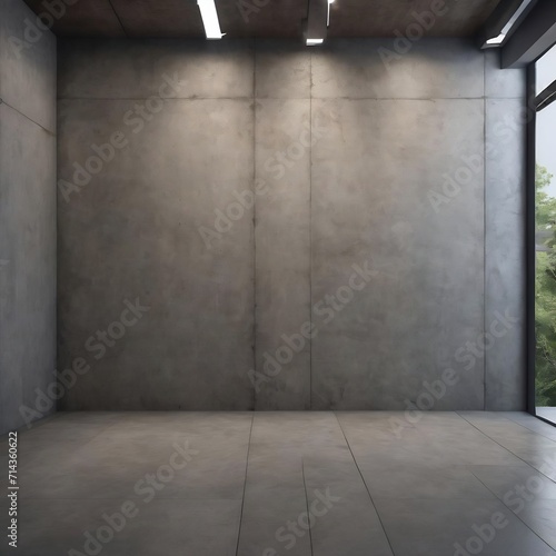 Cement wall and floor for copy space