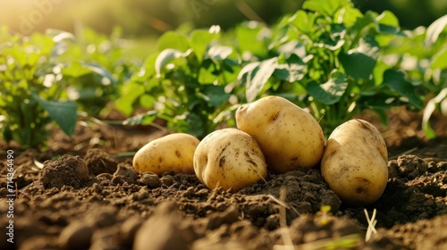 The cultivation and production of Potatoes  a successful harvest.