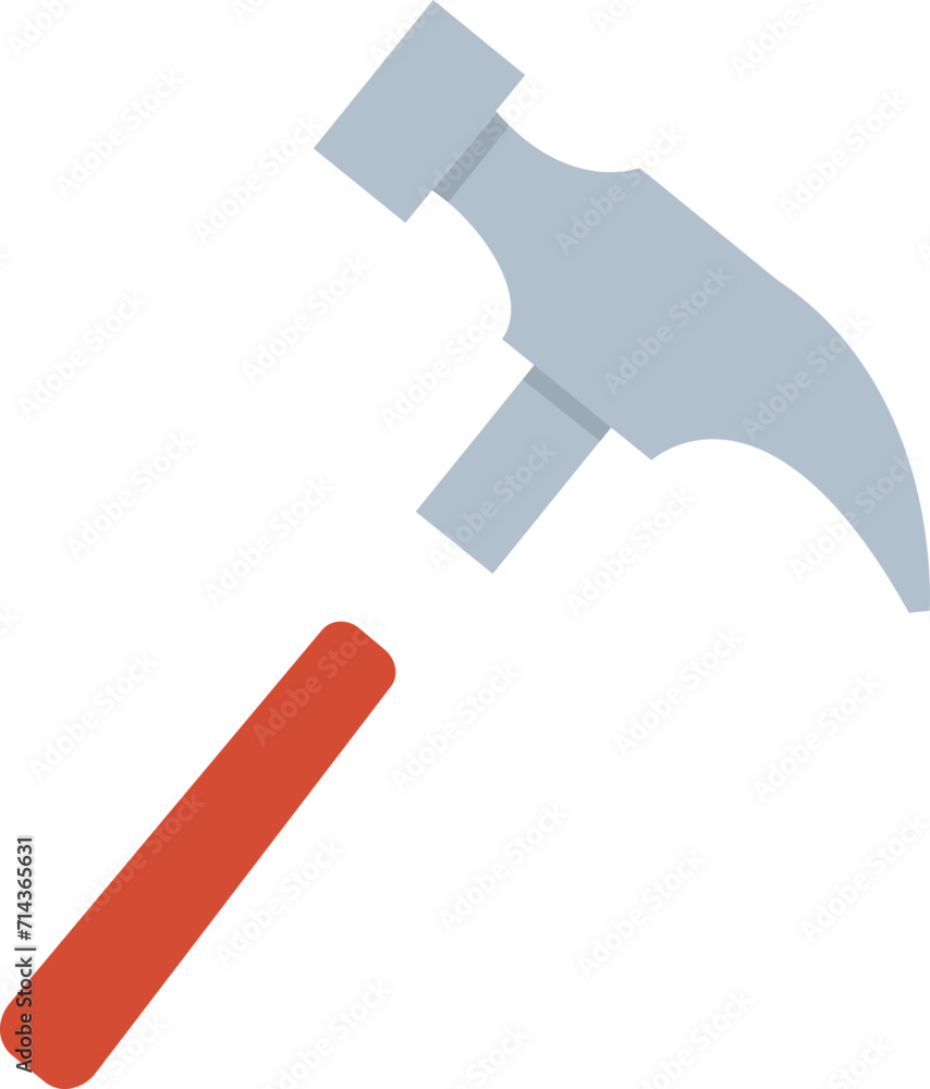 A hammer icon on a white background. Vector illustration. A hammer icon on a white background. Vector illustration.