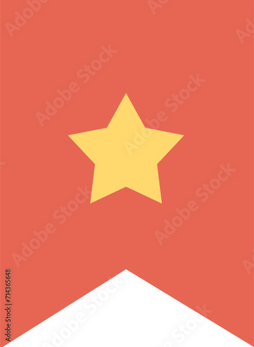 Bookmark icon. Vector illustration in flat style